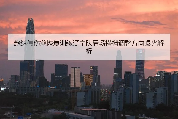 赵继伟伤愈恢复训练辽宁队后场搭档调整方向曝光解析